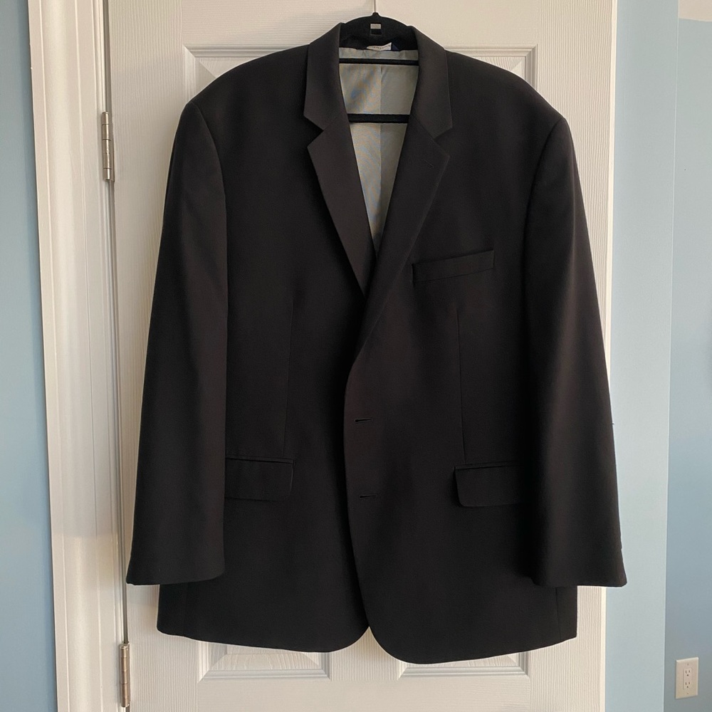 Men’s Croft and barrow black suit jacket 48r